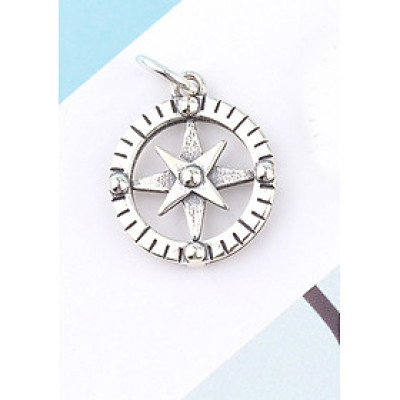 Charm bạc tròn hình cánh quạt treo - Ngọc Quý Gemstones