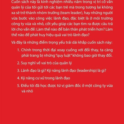 Quy Luật Bất Biến Về Lãnh Đạo