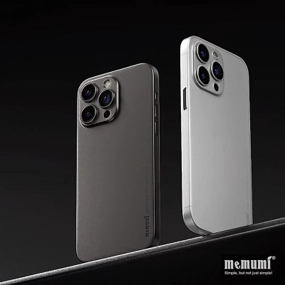 Ốp lưng nhám siêu mỏng 0.3mm cho iPhone 15, 15 Plus, 15 Pro, 15 Pro Max hiệu Memumi, mặt lưng chống trượt, chống bám bẩn - Hàng chính hãng