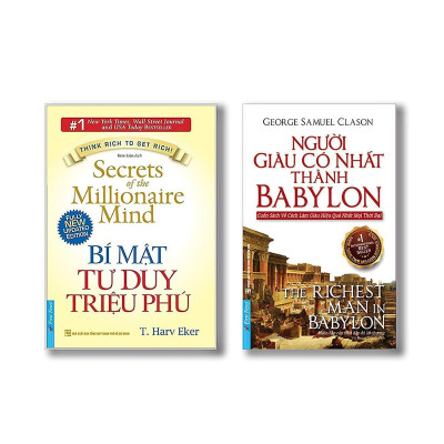 Sách - Combo 2 Cuốn: Bí Mật Tư Duy Triệu Phú + Người Giàu Có Nhất Thành Babylon - First News