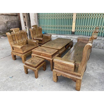 Bàn ghế Âu Á Hộp chương cuốn thư gỗ mun