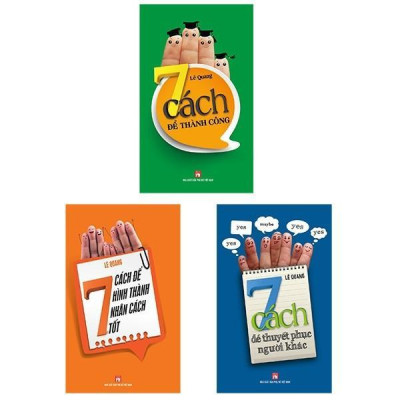 Sách - 7 Cách Thành Công + 7 Cách Thuyết Phục + 7 Cách Hình Thành Nhân Cách Tốt - Combo 3 cuốn - Việt Thư