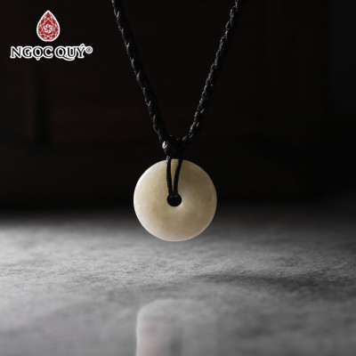 Mặt dây chuyền đồng điếu đá cẩm thạch dầu mệnh hỏa, mộc - Ngọc Quý Gemstones