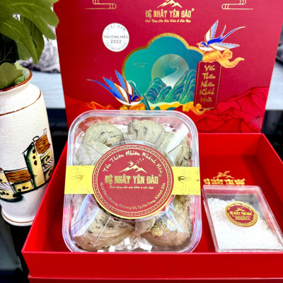 Yến Khánh Hòa - Yến Thô Đảo [Hộp 100g] - Đệ Nhất Yến Đảo - Tăng cường sức đề kháng - Bổ phổi - Hỗ trợ điều trị ung thư - Điều hòa huyết áp - Cải thiện giấc ngủ - Bổ khí dưỡng nhan - Tăng cường sinh lực nam nữ