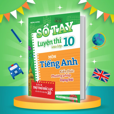 Sách - Sổ Tay Luyện Thi Vào Lớp 10 Môn Toán + Ngữ Văn + Tiếng Anh - Combo 3 Cuốn - Megabook