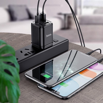 Củ sạc nhanh  C84 3.4A  4 cổng USB tiện lợi chống cháy nổ - Hàng Chính Hãng CS03 