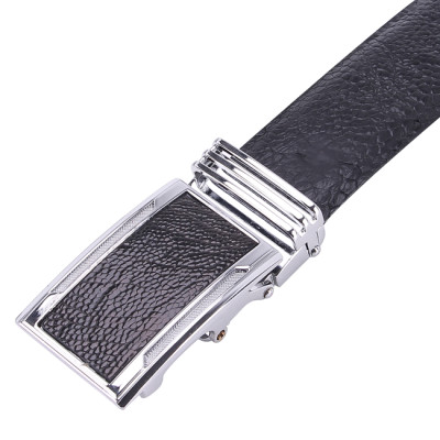 Thắt lưng nam da đà điểu Huy Hoàng trơn 3,5P màu đen, nâu đất, vàng bò, nâu đỏ HT4409-10-11-12 