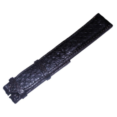 HC8314 - Dây đồng hồ Huy Hoàng da trăn size 22, 24, 26 màu đen