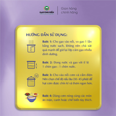 [TIẾT KIỆM] Combo 3 túi Gạo ST25 Vinh Hiển - Tiết kiệm, dẻo mềm, thơm lá dứa