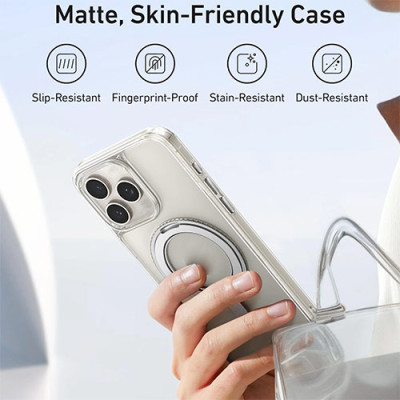 Ốp lưng Anker MagGo Magnetic 360 Ring Stand iP 16 Pro/ 16 Pro Max - Hàng chính hãng