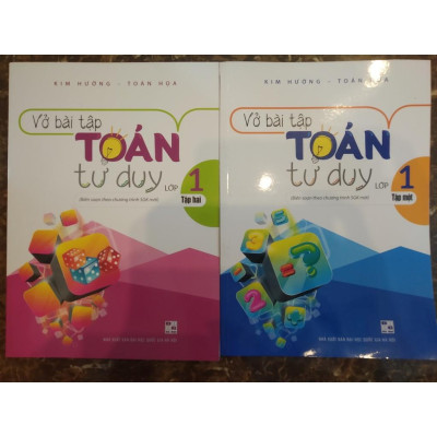 Sách - Combo Vở bài tập Toán tư duy lớp 1 (Tập 1+Tập 2)
