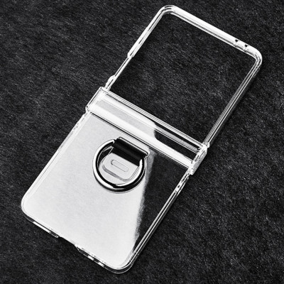 Ốp lưng chống sốc trong suốt kèm iring cho Samsung Galaxy Z Flip 7 5G hiệu Likgus Cover Ring (chất liệu cao cấp, thiết kế iring chống rơi rớt) - hàng nhập khẩu