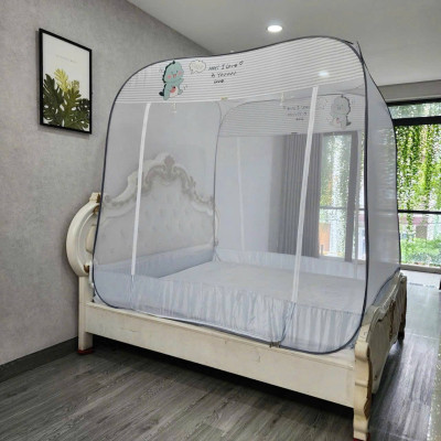 Màn Chụp Đỉnh Vuông Cao Cấp Mộc Miên ( Hình thật )