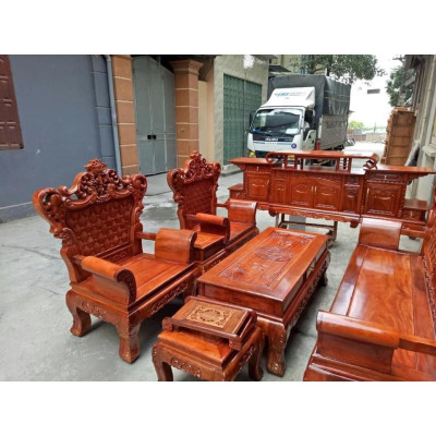 bàn ghế louis Hoàng Gia gỗ Xà Cừ Đỏ hay còn gọi là Lim Đồng Bằng