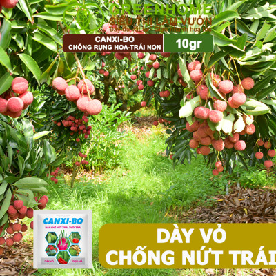 Phân Bón Canxi Bo Greenhome, Viên 10Gr, Tăng Đậu Trái, Chống Rụng Hoa Và Trái Non, Chống Thối Trái