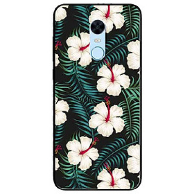 Ốp lưng in cho Xiaomi Redmi Note 5 (Redmi 5 Plus) Mẫu Hoa Trắng