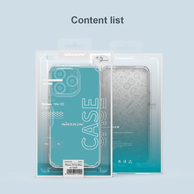Ốp lưng dành cho iPhone 15 Pro Max Nillkin trong suốt- hàng chính hãng