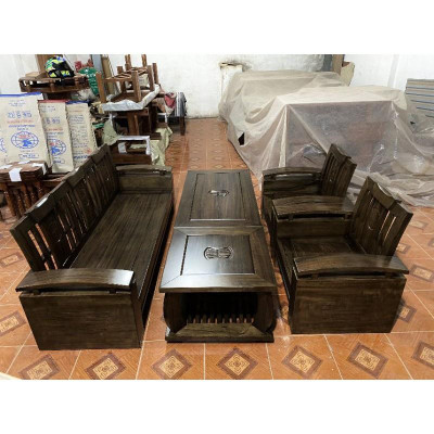 Bộ bàn ghế đối tay cong tựa cong có chấn soong [ HN]