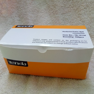 Hộp hạt mạng RJ45 CAT5e TENDA 100 hạt - Hàng chính hãng