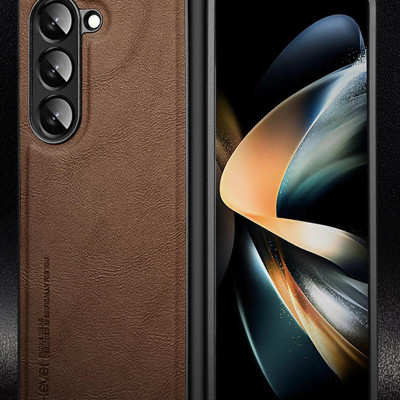 Ốp lưng da cho Samsung Galaxy Z Fold 7 / Z Fold6  chính hãng X Level cao cấp - Hàng chính hãng