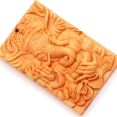 Mặt gỗ hoàng đàn khắc hình thần Ganesha MG97