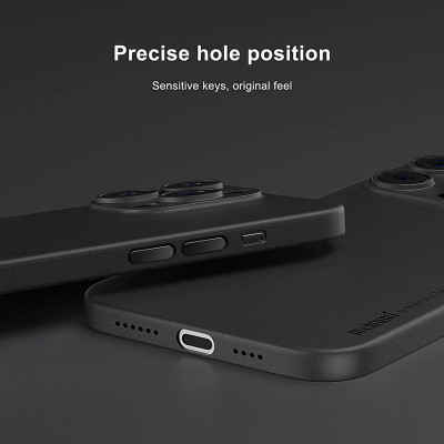 Ốp lưng nhám siêu mỏng 0.3mm cho iPhone 15, 15 Plus, 15 Pro, 15 Pro Max hiệu Memumi, mặt lưng chống trượt, chống bám bẩn - Hàng chính hãng