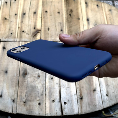 Ốp lưng dẻo mỏng màu xanh dương dành cho iPhone  11 Pro Max - Hàng chính hãng