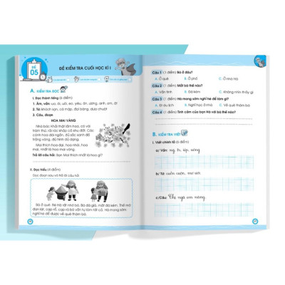 Sách - Đề Ôn Luyện Và Tự Kiểm Tra Tiếng Việt Lớp 1 - Tập 1 (MG)