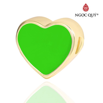 Charm hợp kim hình trái tim - Ngọc Quý Gemstones