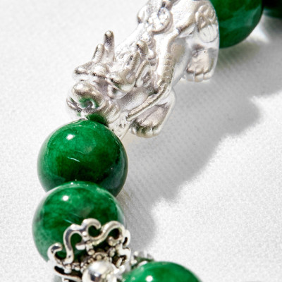 Vòng tay đá cẩm thạch phối tỳ hưu Ngọc Quý Gemstones