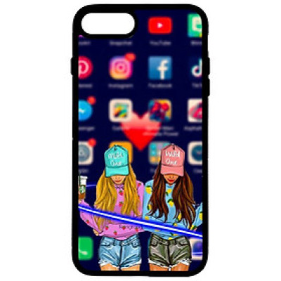 Ốp lưng cho iPhone 8 Plus mẫu GIRL 7 - Hàng chính hãng
