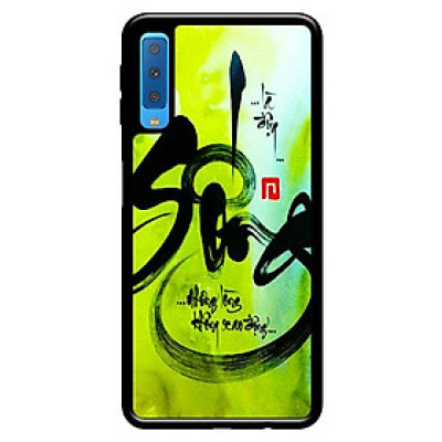 Ốp lưng cho Samsung Galaxy A7 2018  thư pháp 40 - Hàng chính hãng