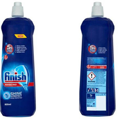 Nước Làm Bóng Và Làm Khô Chén Bát Finish Dishwasher Shine & Dry Regular 800ml PTT017394, Nhập Đức