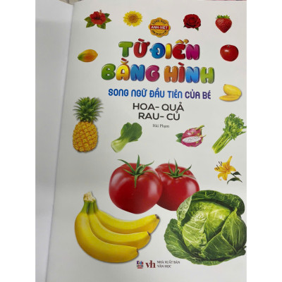 Song ngữ đầu tiên của bé_Thế giới bằng tranh_Hoa Quả Rau Củ (Mới)