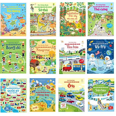 Sách - First sticker book - Sách dán hình đầu đời cho bé (12 cuốn) - Đinh Tị Books