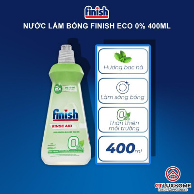 Nước làm bóng Finish Eco 0% 400ml - Hàng chính hãng 