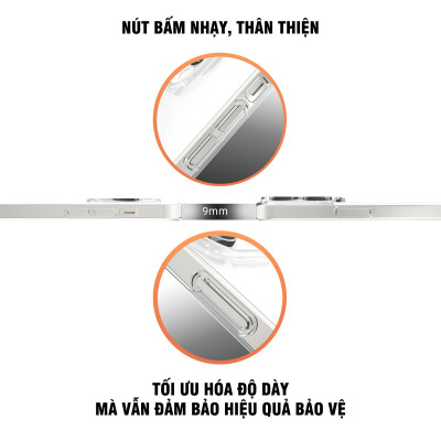 Ốp lưng cứng chống ố sạc từ tính dành cho iPhone 12 / 13 / 14 / 15 / 16 / 12 Pro / 12 Pro Max / 13 Pro / 13 Pro Max / 14 Plus / 14 Pro / 14 Pro Max / 15 Plus / 15 Pro / 15 Pro Max / 16 Plus / 16 Pro / 16 Pro Max - Hàng chính hãng