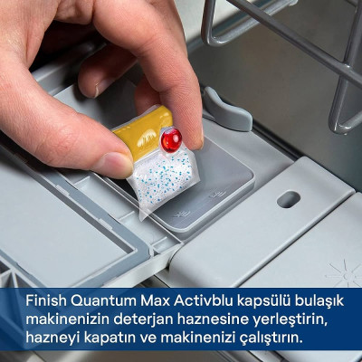 Viên rửa bát Finish Quantum All in one 72 viên -Siêu sạch 12 chức năng cao cấp- Nhập khẩu chính hãng 