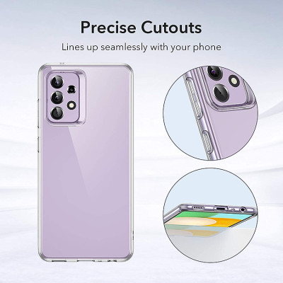 Ốp lưng silicon dẻo cho Samsung Galaxy A33 , A73 , A13 , A53 5G trong suốt mỏng 0.6mm hiệu Ultra Thin độ trong tuyệt đối chống trầy xước - Hàng nhập khẩu 