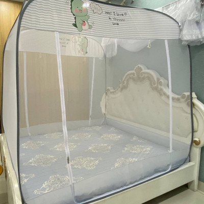 Màn Chụp Đỉnh Vuông Cao Cấp Mộc Miên - Kích Thước 1,6mx2m ( Hình thật )