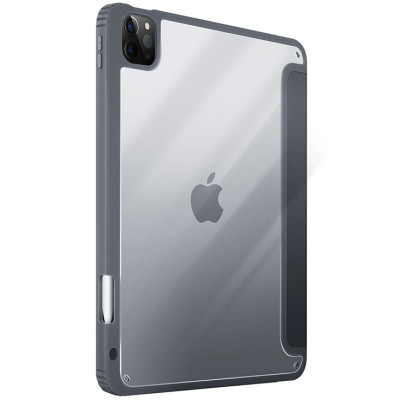 Ốp UNIQ Moven Antimicrobial Charcoal Grey dành cho iPad Pro 12.9 (19-21)Có Khe Cắm Bút - Hàng chính hãng