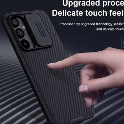 Ốp lưng cho Samsung Galaxy S23 FE bảo vệ camera chống sốc hiệu Nillkin Camshield chống sốc cực tốt, chất liệu cao cấp, có khung & nắp đậy bảo vệ Camera - hàng chính hãng
