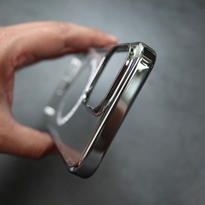 Ốp lưng siêu mỏng trong suốt Memumi Magnetic kim tuyến cho iPhone 16 Pro Max, 15 Pro Max, iP 15 Plus - Mỏng 0.3mm, chống ố vàng - Hàng nhập khẩu