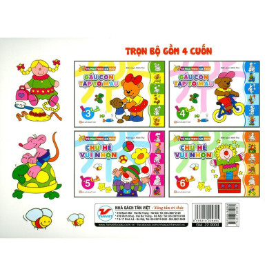 Sách - Tô Màu Theo Lứa Tuổi - Chú Hề Vui Nhộn (6 Tuổi) - Tân Việt Books