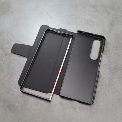 Case bao da chống sốc cho Samsung Galaxy Z Fold 6 trang bị ngăn đựng S-Pen, khe nhét thẻ card hiệu Nillkin Aoge Leather Cover Case (bảo vệ máy cực tốt, chất liệu da thật cao cấp, thiết kế thời trang cá tính) - hàng nhập khẩu