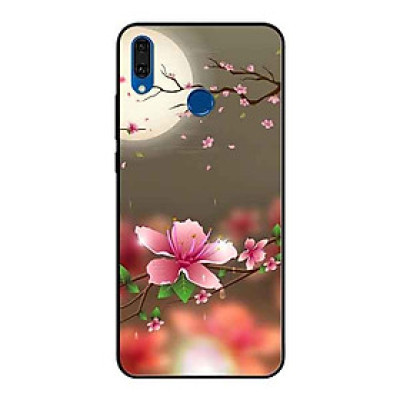Ốp Lưng in cho Huawei Y9 2019 Mẫu Ánh Trăng Hoa Đào - Hàng Chính Hãng