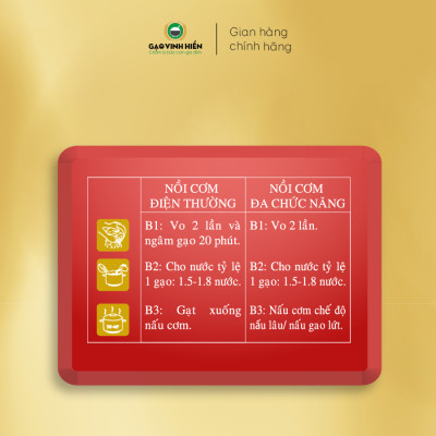 [TIẾT KIỆM] Combo 4 túi Gạo Lứt Đỏ Vinh Hiển - Tiết kiệm, dẻo mềm, dễ ăn