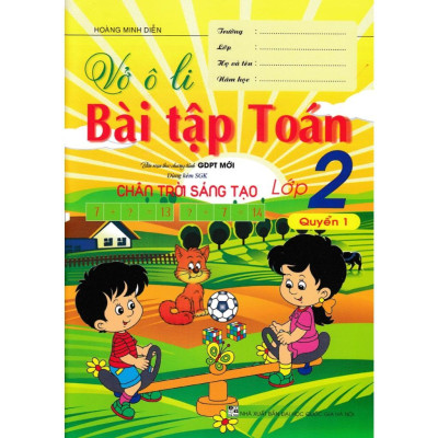Sách - Vở Ô Li Bài Tập Toán Lớp 2 + Vở Ô Li Theo Mẫu Chữ Lớp 2 - Bám Sát SGK Chân Trời Sáng Tạo - Bộ 4 Cuốn - Hồng Ân