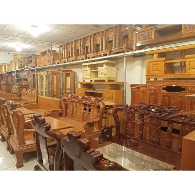 Bàn Ăn/Tiếp Khách 6 Ghế gỗ Sồi giá 5tr300