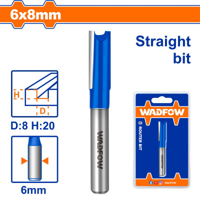 MŨI PHAY GỖ THẲNG 6X8MM WRG1402 WADFOW - HÀNG CHÍNH HÃNG